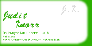 judit knorr business card